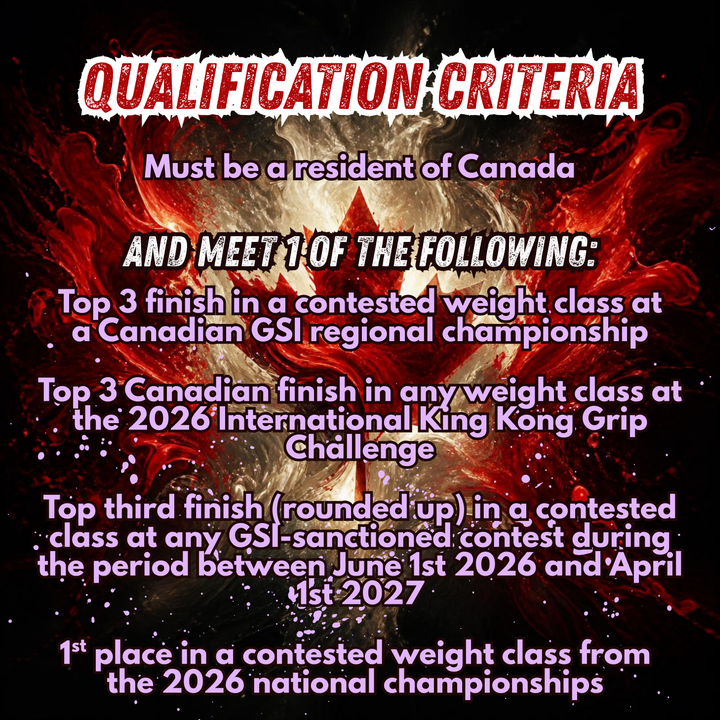 2027 Canada National Grip Sport Championships